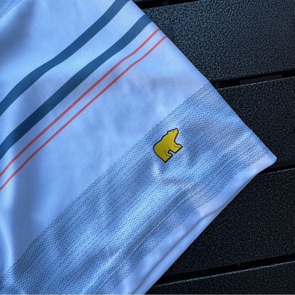 Jack Nicklaus Classic Men's Striped Polo Shirt - Blue and White - Picture 5 of 5